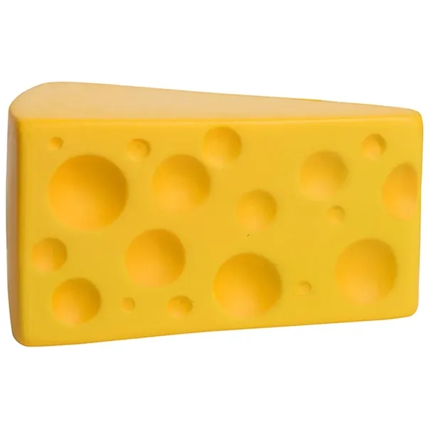 3.25" x 1.75" cheese wedge shaped stress reliever.... from ASI 34415 Alpi International LTD