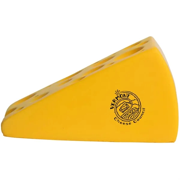 3.25" x 1.75" cheese wedge shaped stress reliever.... from ASI 34415 Alpi International LTD