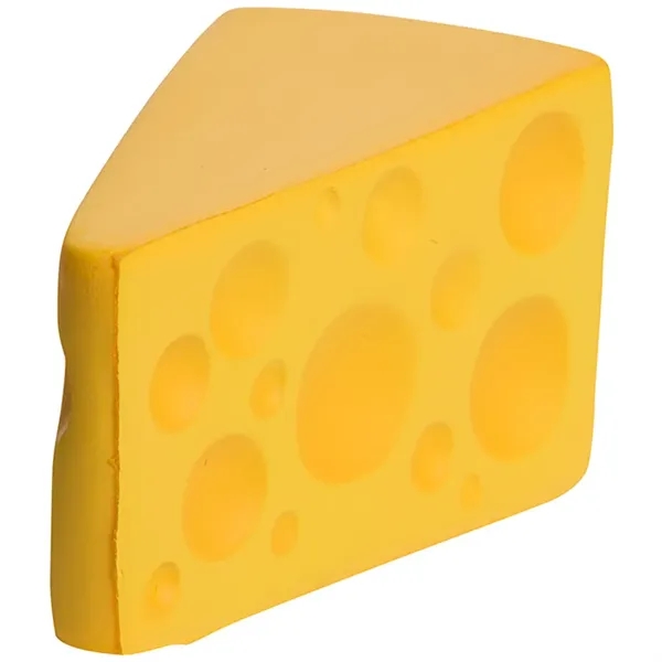 3.25" x 1.75" cheese wedge shaped stress reliever.... from ASI 34415 Alpi International LTD