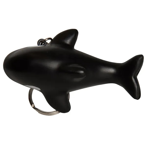 Killer whale shaped stress reliever with key ring.... from ASI 34415 Alpi International LTD