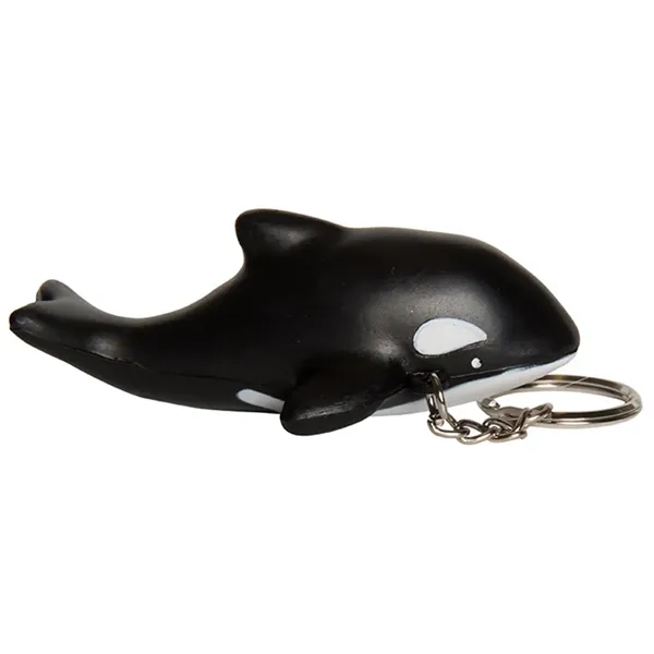 Killer whale shaped stress reliever with key ring.... from ASI 34415 Alpi International LTD