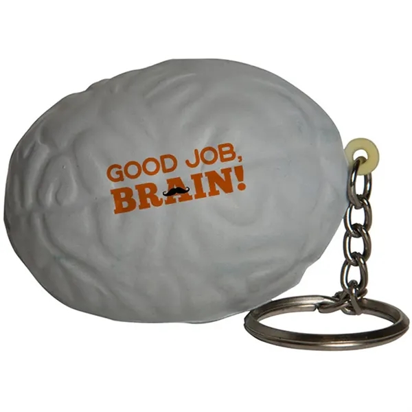 Brain shaped stress reliever with key ring.... from ASI 34415 Alpi International LTD