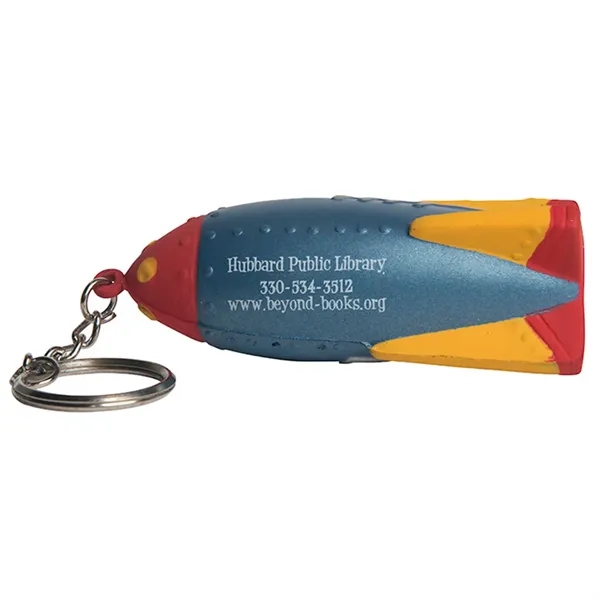 Rocket shaped stress reliever with keyring.... from ASI 34415 Alpi International LTD