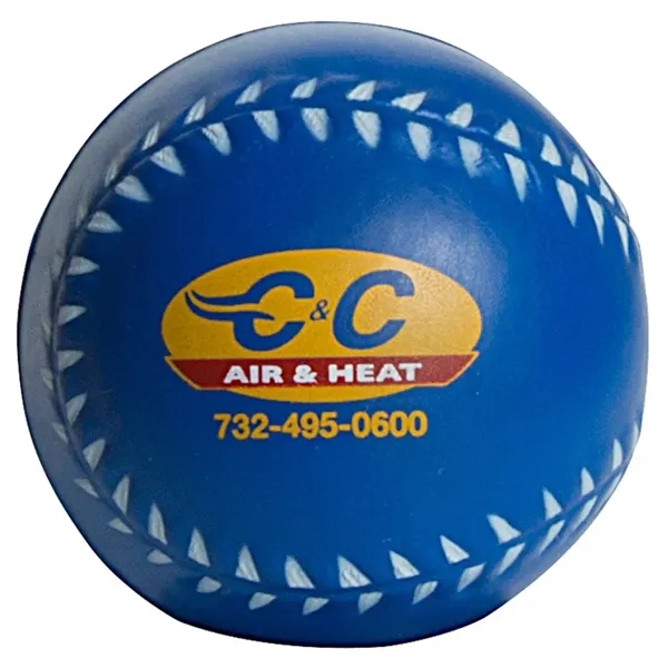 Baseball shaped stress reliever offered in assorted colors.... from ASI 34415 Alpi International LTD