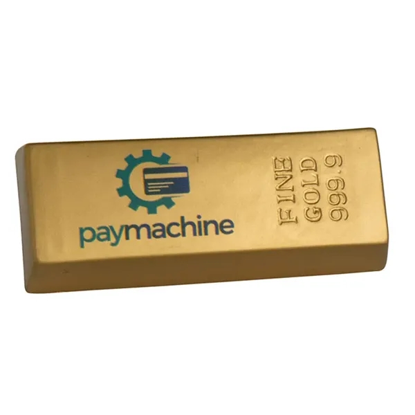 4" x 1.5" gold bar shaped stress reliever.... from ASI 34415 Alpi International LTD