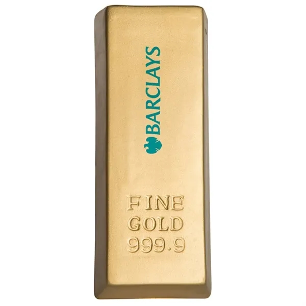 4" x 1.5" gold bar shaped stress reliever.... from ASI 34415 Alpi International LTD