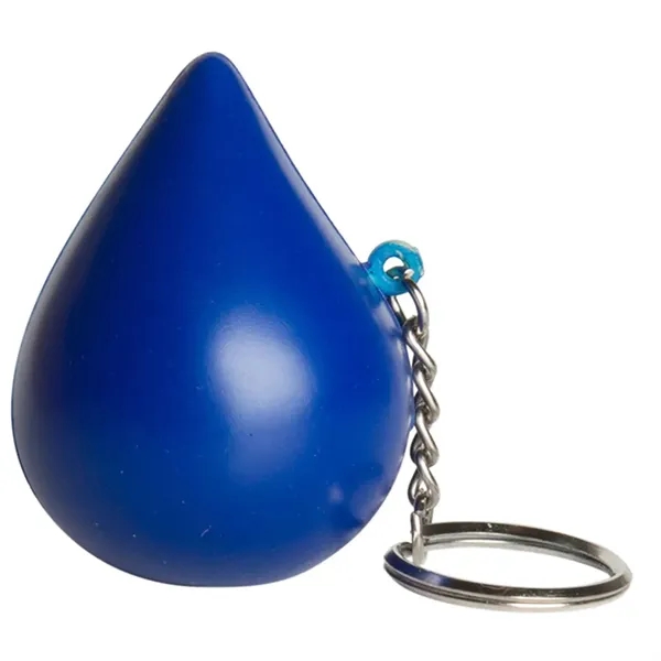 Blue water droplet shaped stress reliever with key ring.... from ASI 34415 Alpi International LTD