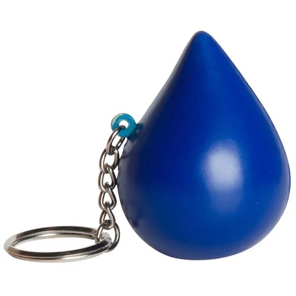 Blue water droplet shaped stress reliever with key ring.... from ASI 34415 Alpi International LTD