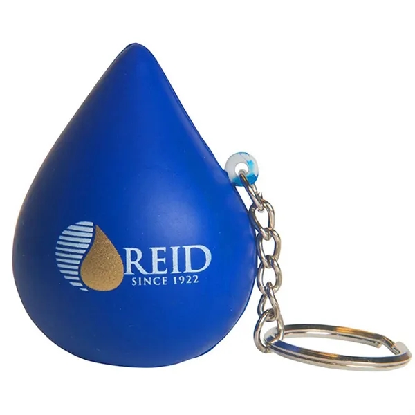 Blue water droplet shaped stress reliever with key ring.... from ASI 34415 Alpi International LTD