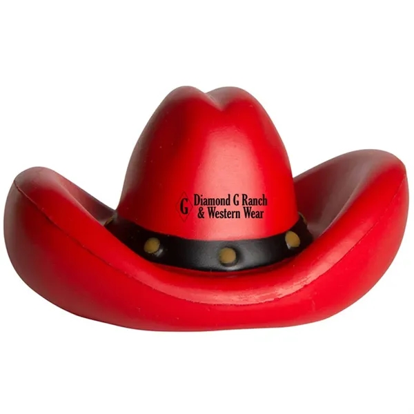 3.5" x 2" cowboy hat shaped stress reliever.... from ASI 34415 Alpi International LTD