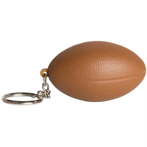 Football shaped stress reliever with key ring.... from ASI 34415 Alpi International LTD