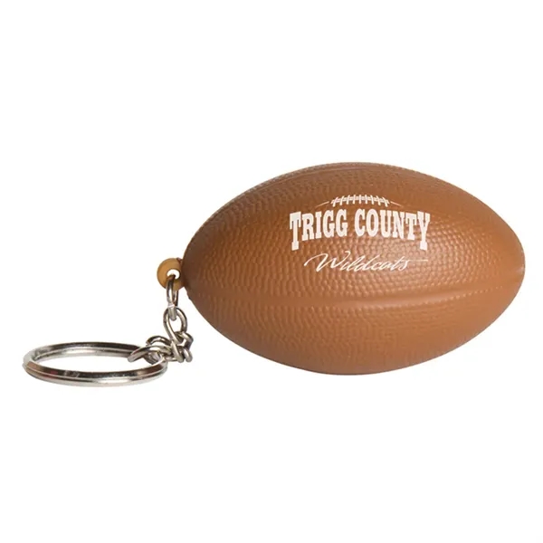 Football shaped stress reliever with key ring.... from ASI 34415 Alpi International LTD