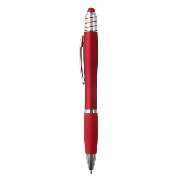Velvet touch spin top stylus pen plus 1 color silkscreen imprint... from ASI 37218 Athena Promo (tm)
