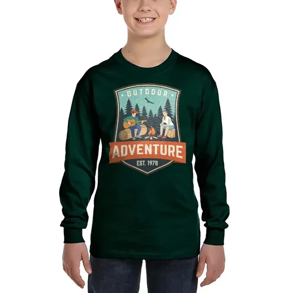 Youth long-sleeved t-shirt made with 100% pre-shrunk cotton.... from ASI 39552 BEL Promo