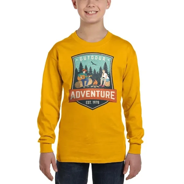 Youth long-sleeved t-shirt made with 100% pre-shrunk cotton.... from ASI 39552 BEL Promo