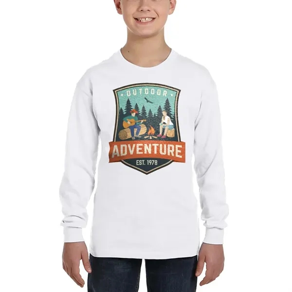 Youth long-sleeved t-shirt made with 100% pre-shrunk cotton.... from ASI 39552 BEL Promo