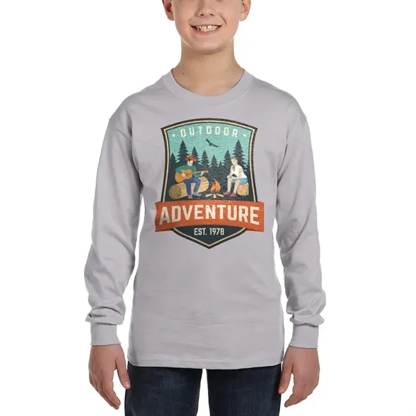 Youth long-sleeved t-shirt made with 100% pre-shrunk cotton.... from ASI 39552 BEL Promo