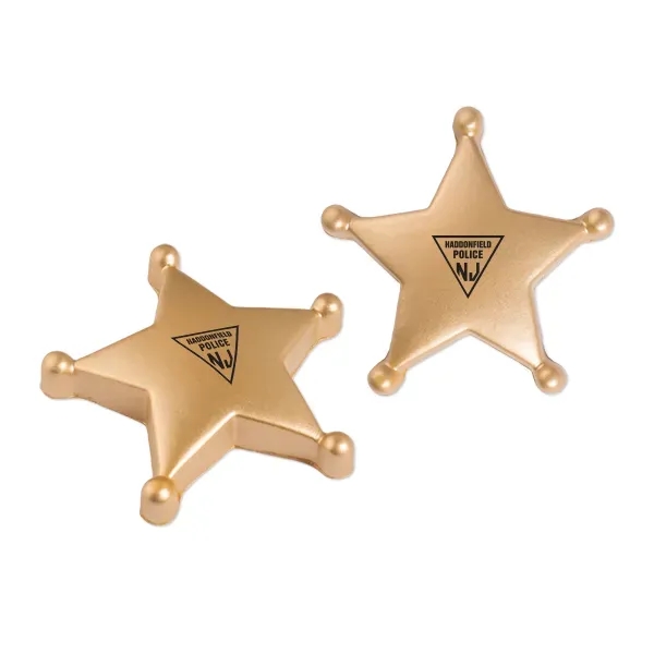 4" x 4" polyurethane sheriff star stress reliever.... from ASI 98360 WOWLine / WOWLine®