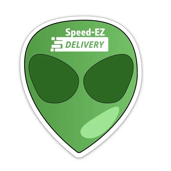 3.30"H x 2.84"W 35 mil Alien shaped magnet that's made in... from ASI 54040 Fey Promo / Magna-Tel by Fey