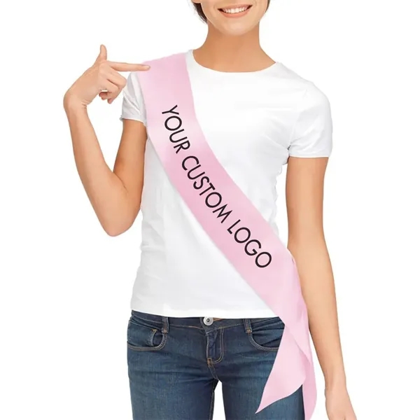Customizable sashes made of premium-grade satin.... from ASI 90859 Tempo Industries Inc / Tempo Tempoline Ribbon Badge Line