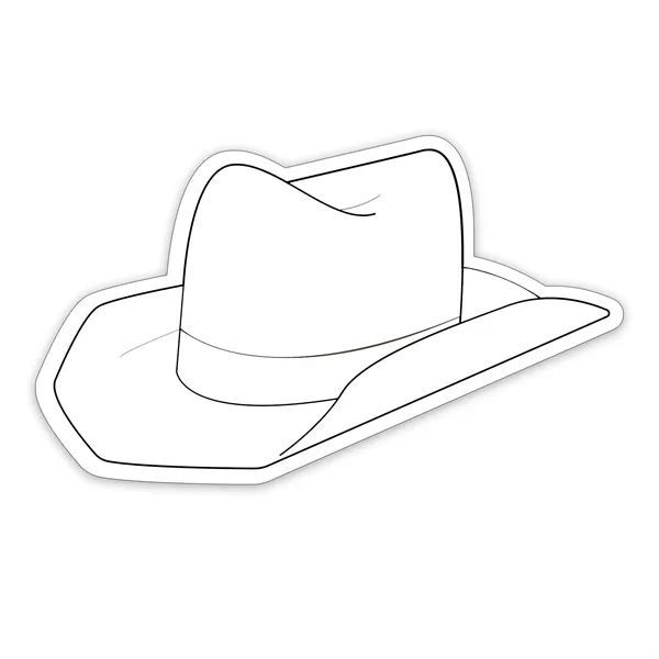 20 mil cowboy hat shaped magnet that's made in the USA... from ASI 54040 Fey Promo / Magna-Tel by Fey