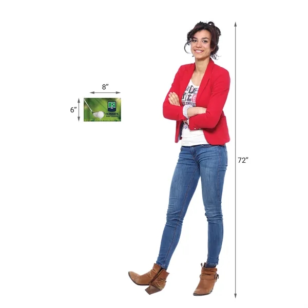 Outdoor single reverse 6" x 8" mini knit polyester golf flag... from ASI 80228 Quinn