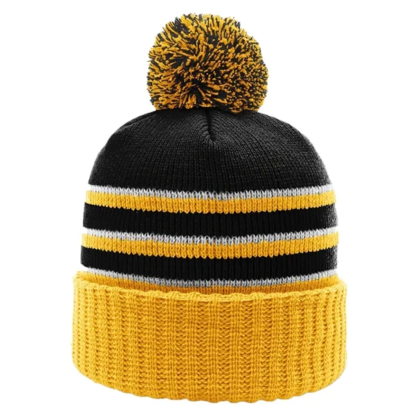 Richardson cuffed beanies with Pom.... from ASI 74601 Calico