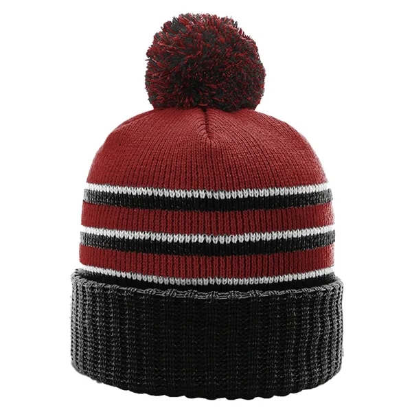 Richardson cuffed beanies with Pom.... from ASI 74601 Calico