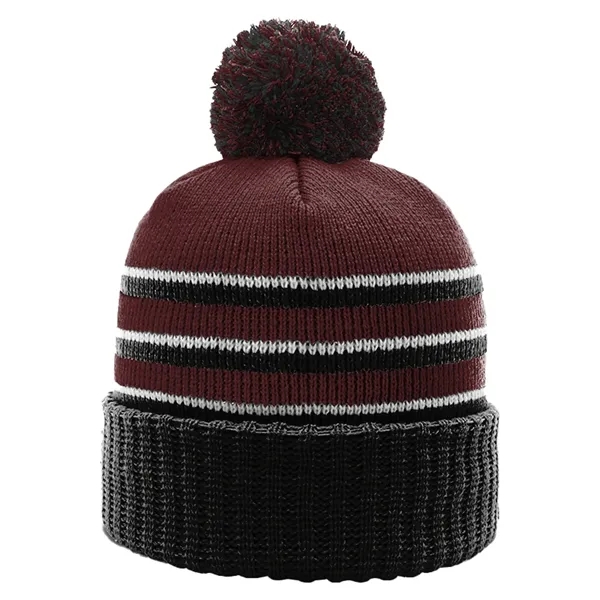 Richardson cuffed beanies with Pom.... from ASI 74601 Calico