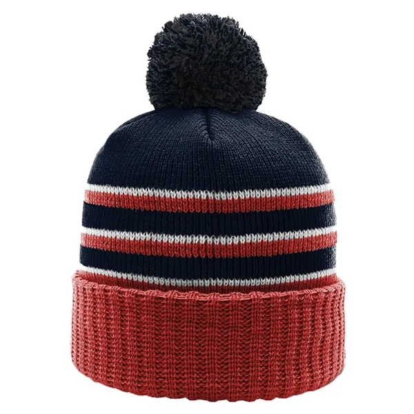 Richardson cuffed beanies with Pom.... from ASI 74601 Calico