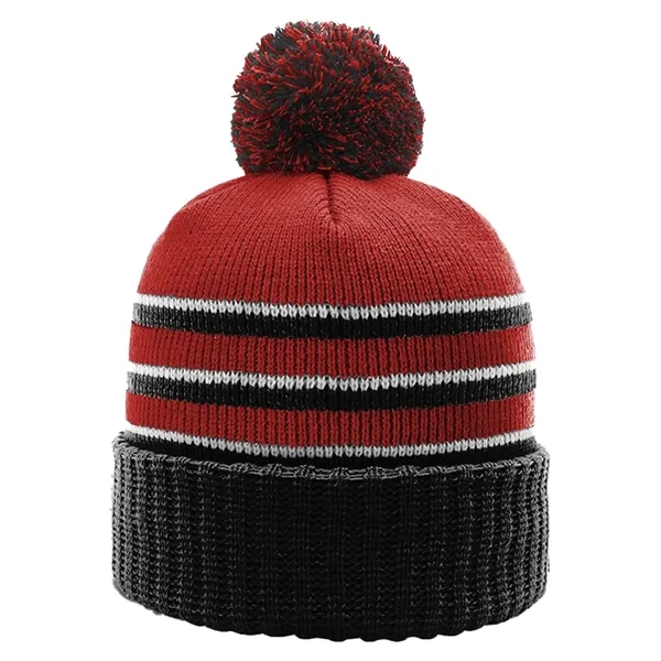 Richardson cuffed beanies with Pom.... from ASI 74601 Calico