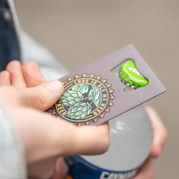 2.125" x 3.375" stainless steel card-shaped bottle opener.... from ASI 52263 EMT