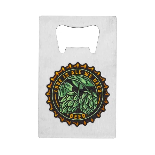 2.125" x 3.375" stainless steel card-shaped bottle opener.... from ASI 52263 EMT