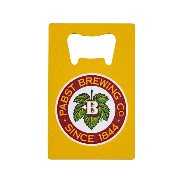 2.125" x 3.375" stainless steel card-shaped bottle opener.... from ASI 52263 EMT