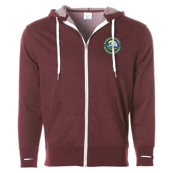 Unisex Heather French Terry Zip Hooded Sweatshirt... from ASI 30208 A P Specialties / AP Specialties