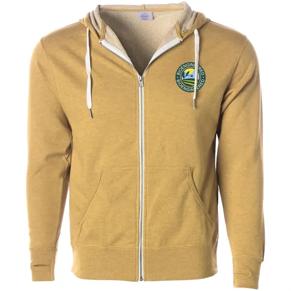 Unisex Heather French Terry Zip Hooded Sweatshirt... from ASI 30208 A P Specialties / AP Specialties