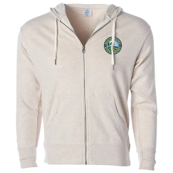 Unisex Heather French Terry Zip Hooded Sweatshirt... from ASI 30208 A P Specialties / AP Specialties