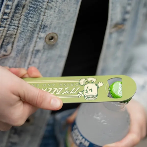 7" x 1.625" stainless steel paddle style bottle opener.... from ASI 52263 EMT