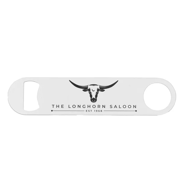 7" x 1.625" stainless steel paddle style bottle opener.... from ASI 52263 EMT