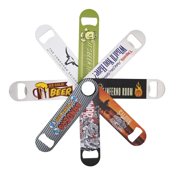 7" x 1.625" stainless steel paddle style bottle opener.... from ASI 52263 EMT