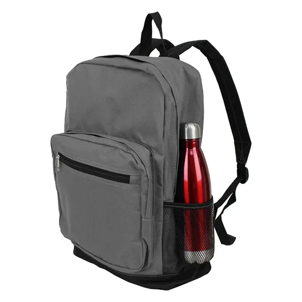 12.5" x 18" polyester classic backpack with four pockets, loop handle... from ASI 37980 Bagworld