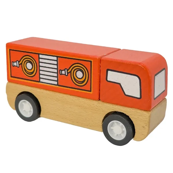 1" x 3.5" x 1.75" wooden firetruck.... from ASI 34415 Alpi International LTD