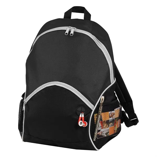 12.5" x 16.5" x 7.5" backpack with zip closure, earbud cord... from ASI 37980 Bagworld