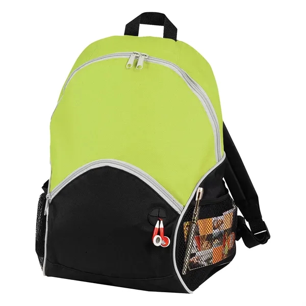 12.5" x 16.5" x 7.5" backpack with zip closure, earbud cord... from ASI 37980 Bagworld
