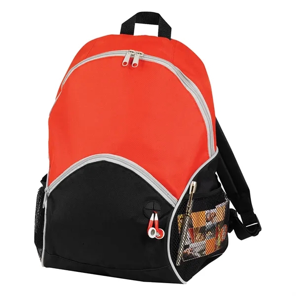12.5" x 16.5" x 7.5" backpack with zip closure, earbud cord... from ASI 37980 Bagworld