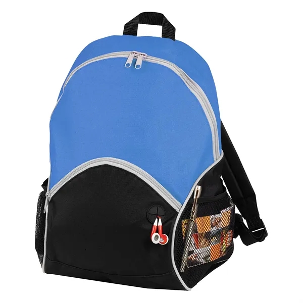 12.5" x 16.5" x 7.5" backpack with zip closure, earbud cord... from ASI 37980 Bagworld