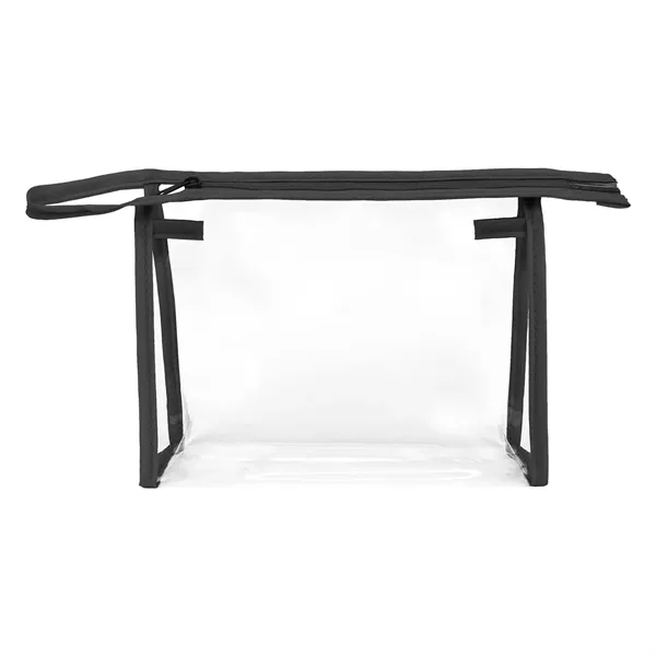 8" x 6.5" x 2.25" clear PVC cosmetics tote with zipper... from ASI 37980 Bagworld / BagWorld