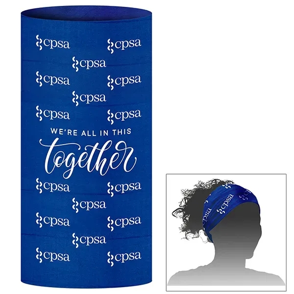 9 1/2" x 19" two-ply polyester microfiber neck gaiter.... from ASI 62660 Innovation Line