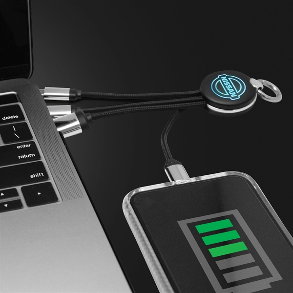 3-in-1 charging cable that lights up and works with most USB-enabled... from ASI 30112 ACE Products