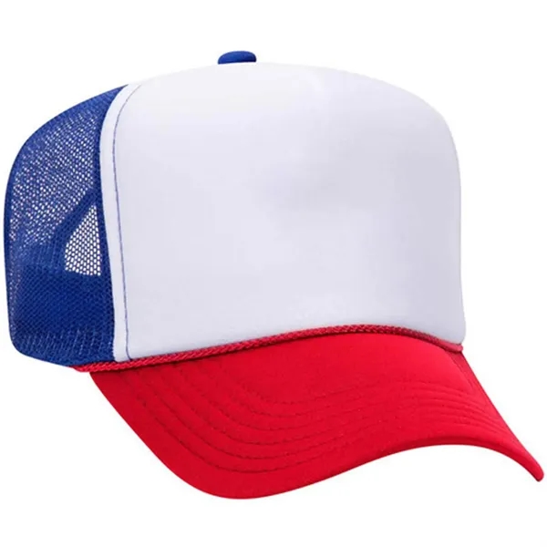 OTTO 5 PANEL HIGH CROWN MESH BACK TRUCKER HAT... from ASI 30208 A P Specialties / AP Specialties
